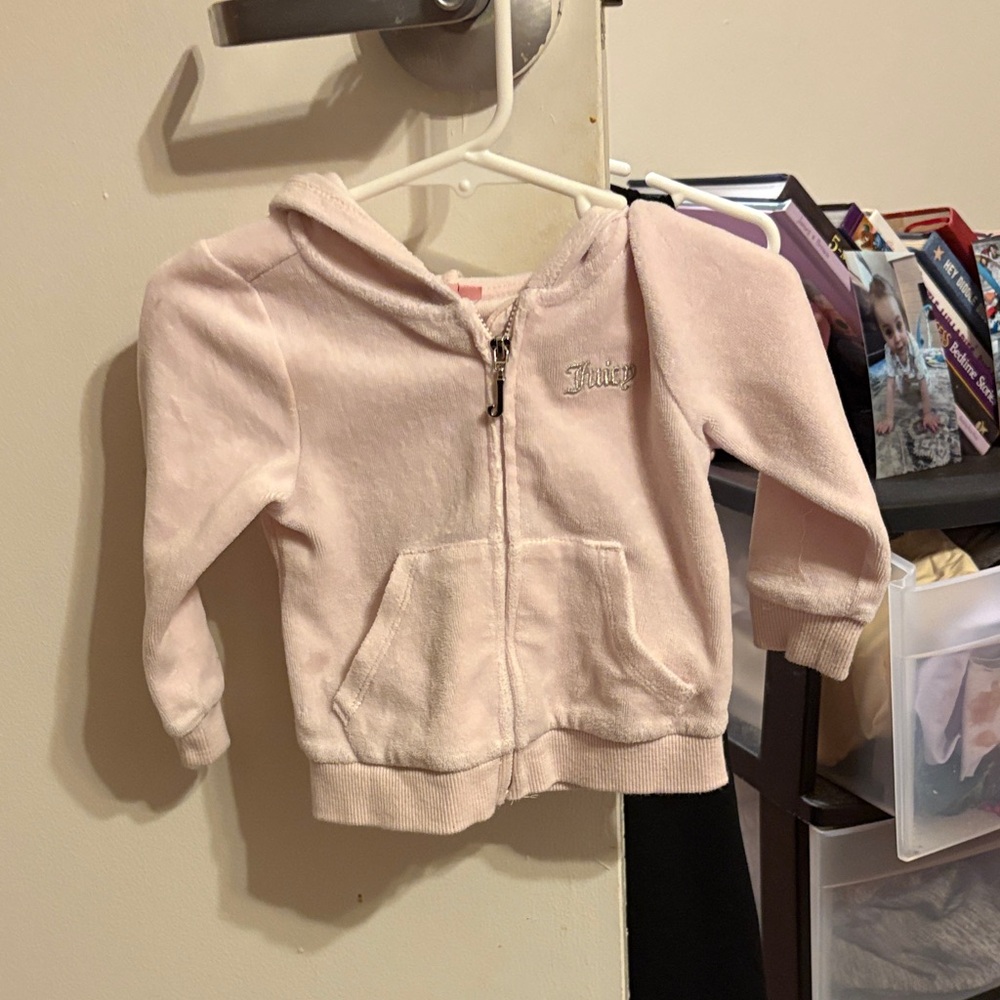 Juicy Couture Light Pink Kids Zip-Up Hoodie